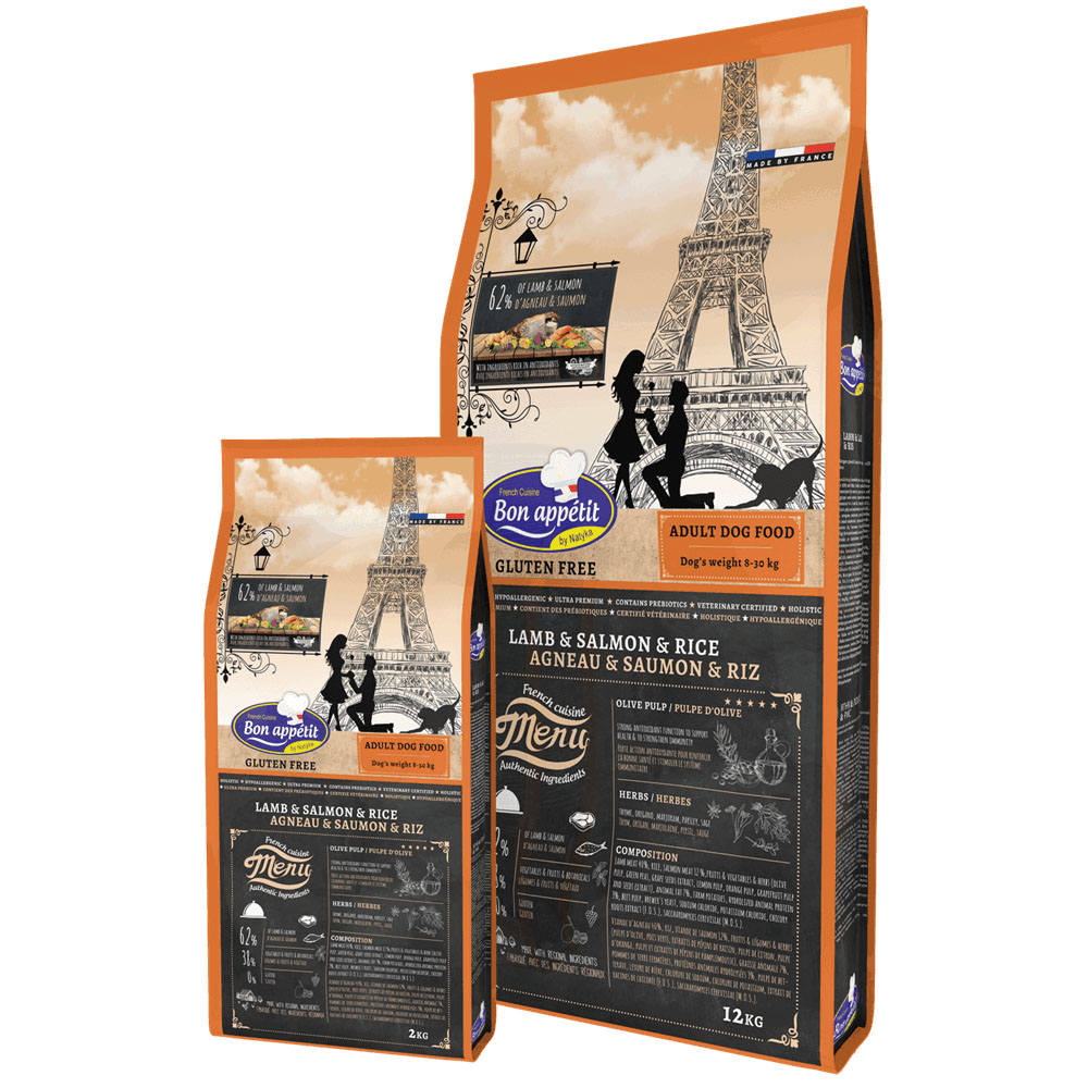 Bon Appetit - Adult Dog Lamb&Salmon&Rice 2kg