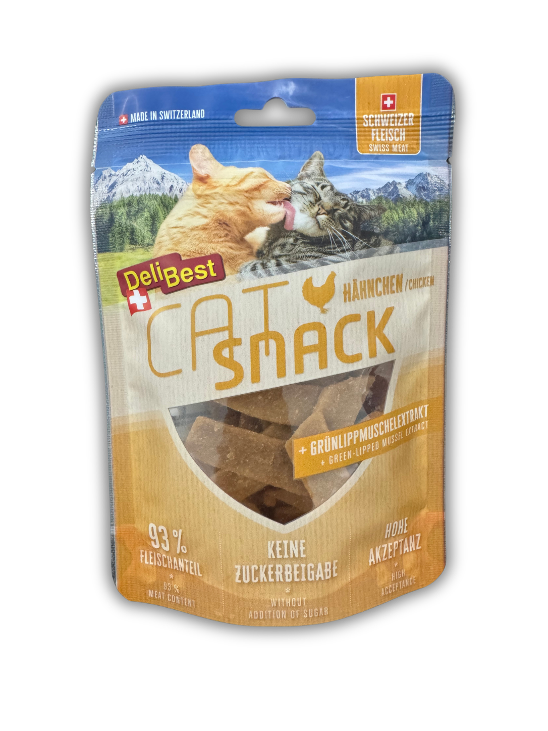 DeliBest, Schweizer Hähnchen Cat Snack 45g