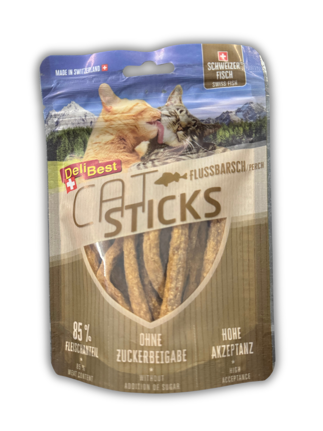 DeliBest, Cat Sticks Schweizer Flussbarsch 50g