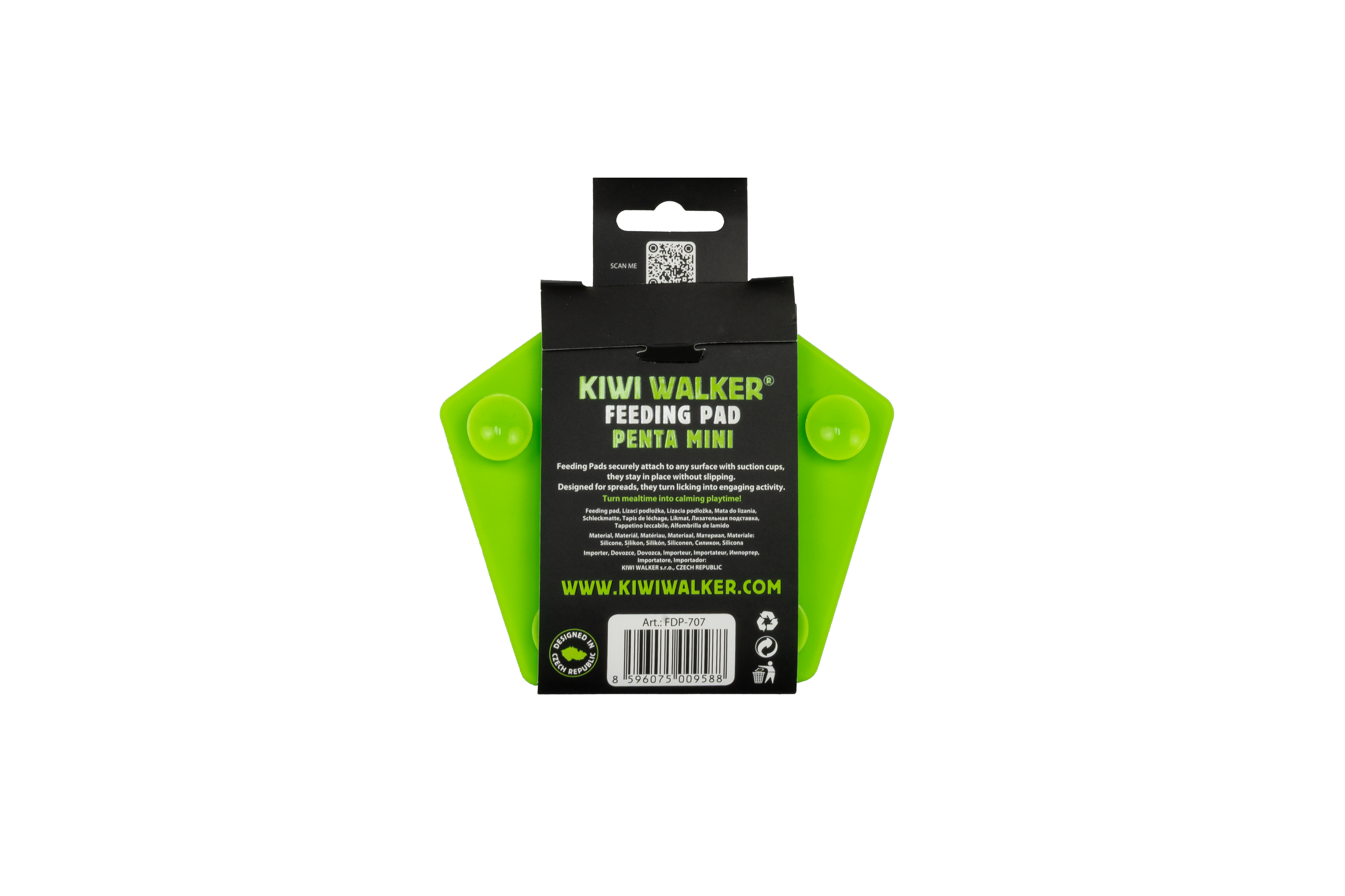 KIWI WALKER Feeding Pad Penta Mini Grün – 13,3 × 12,7 cm