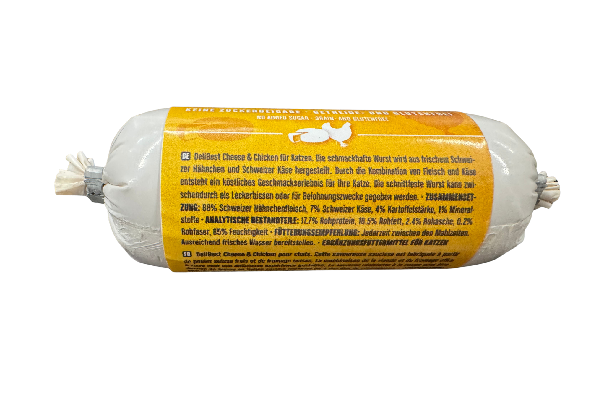 DeliBest, Cat Cheese & Chicken Wurst 120g