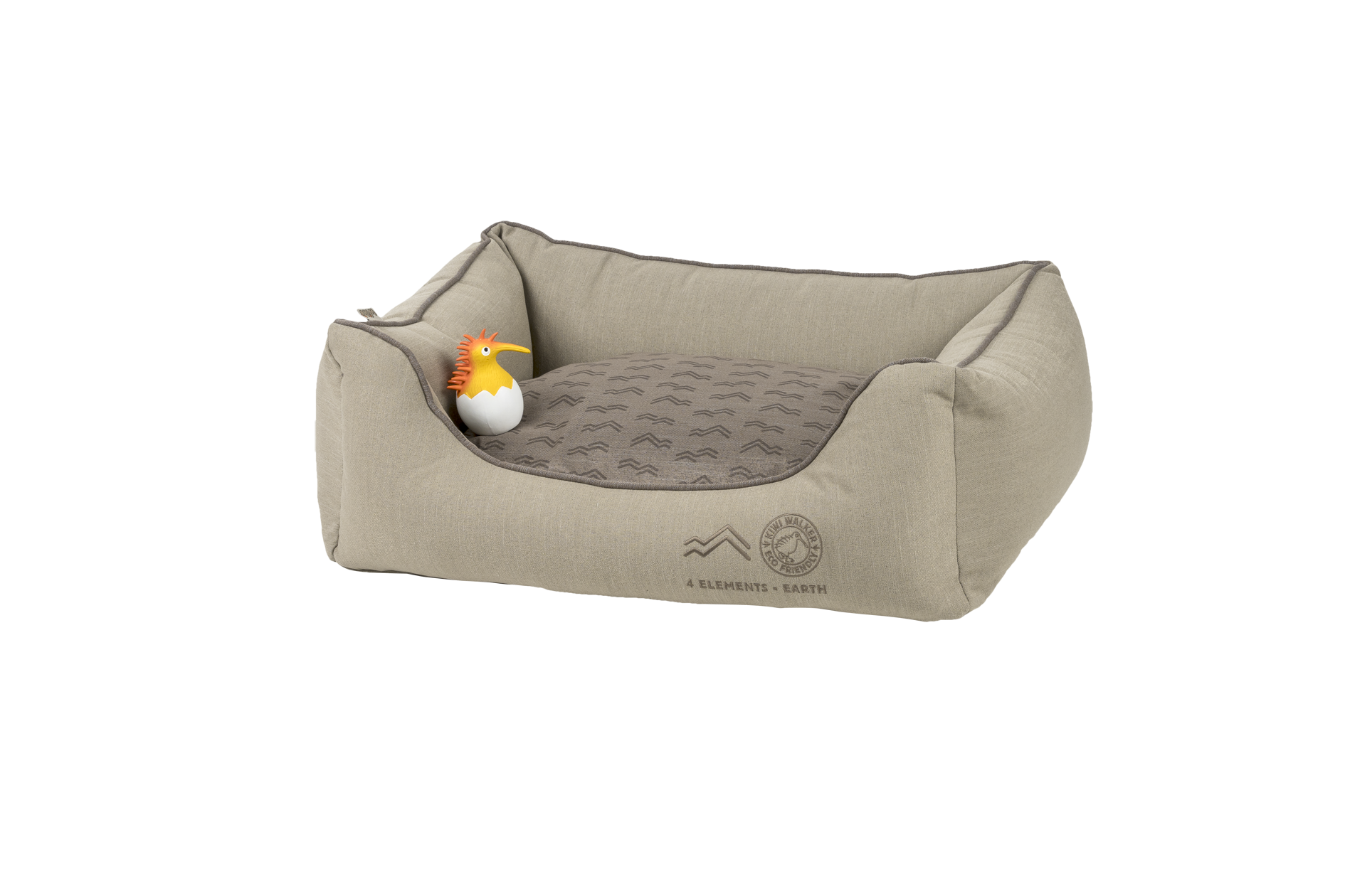 KIWI WALKER 4Elements Sofa-Hundebett Earth Brown L – 100 × 70 × 26 cm