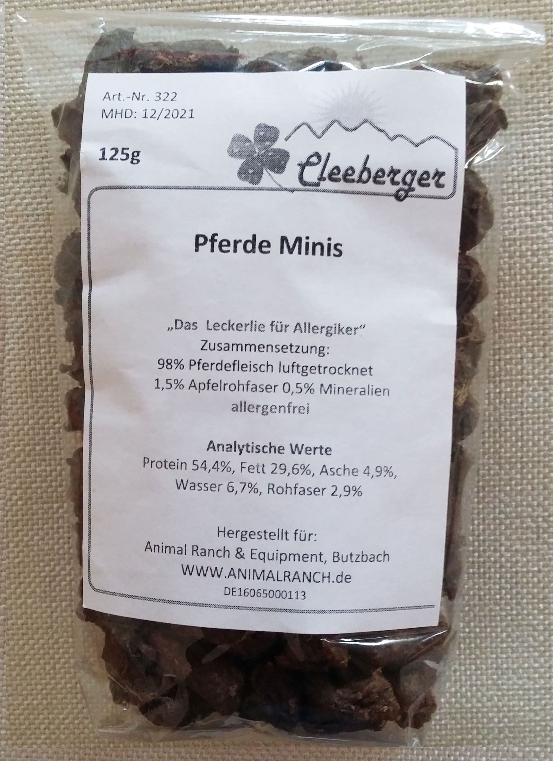 Cleeberger Pferde Minis, 125 g