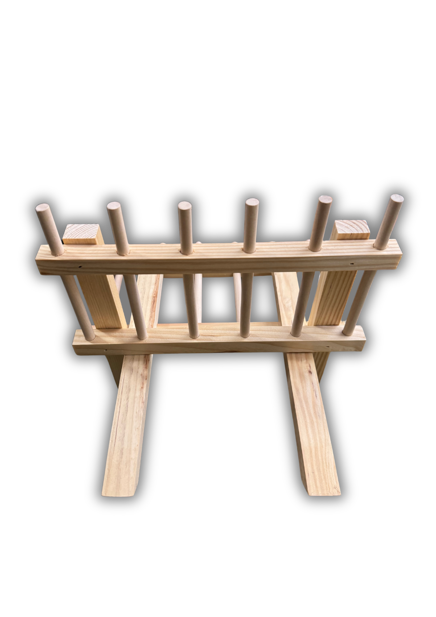 Cleeberger, Heu-Futterraufe aus Holz 23 × 19 cm