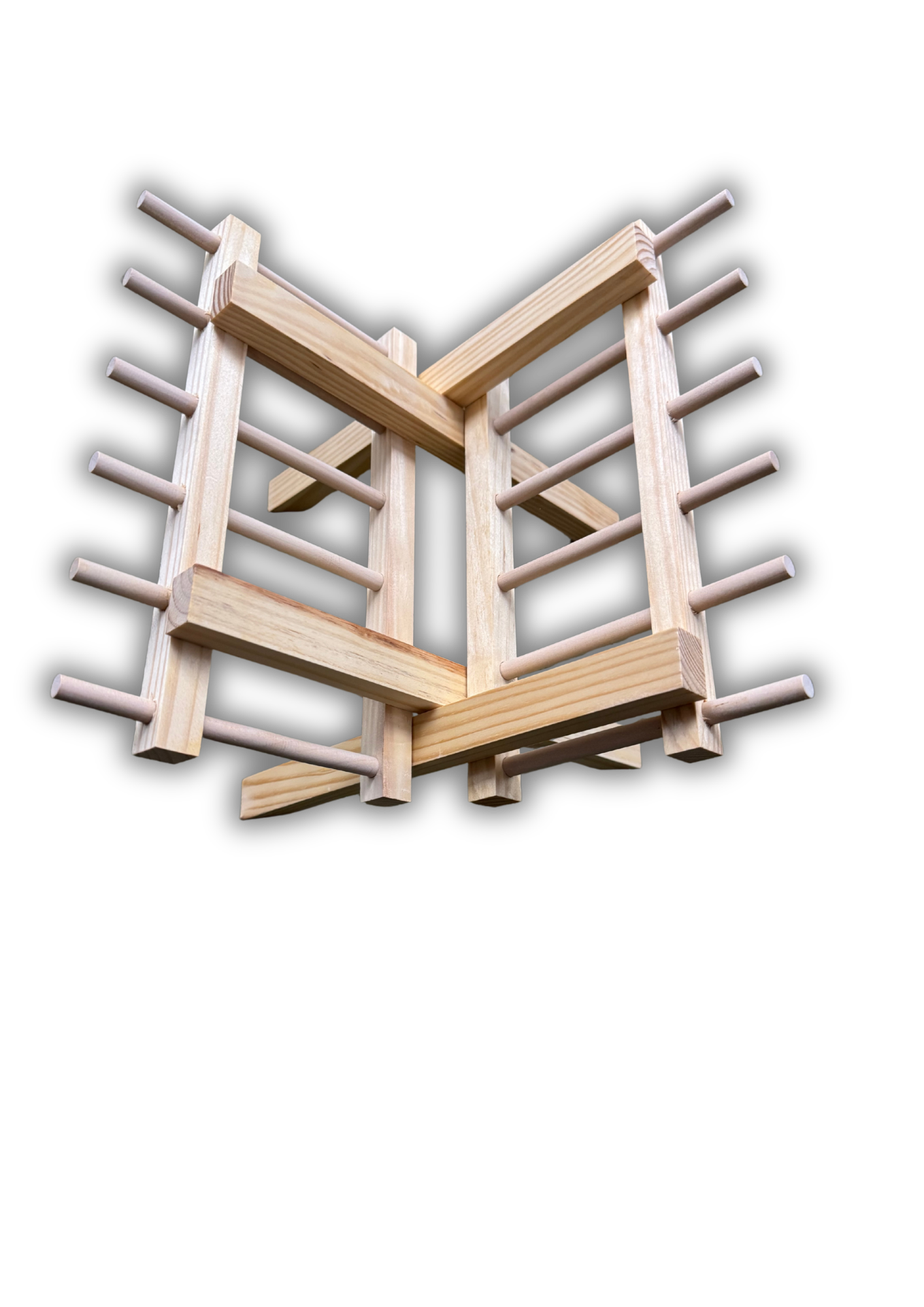 Cleeberger, Heu-Futterraufe aus Holz 23 × 19 cm