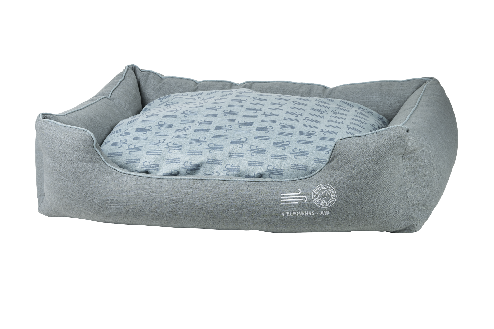 KIWI WALKER 4Elements Sofa-Hundebett Air Blue XL – 120 × 80 × 31 cm