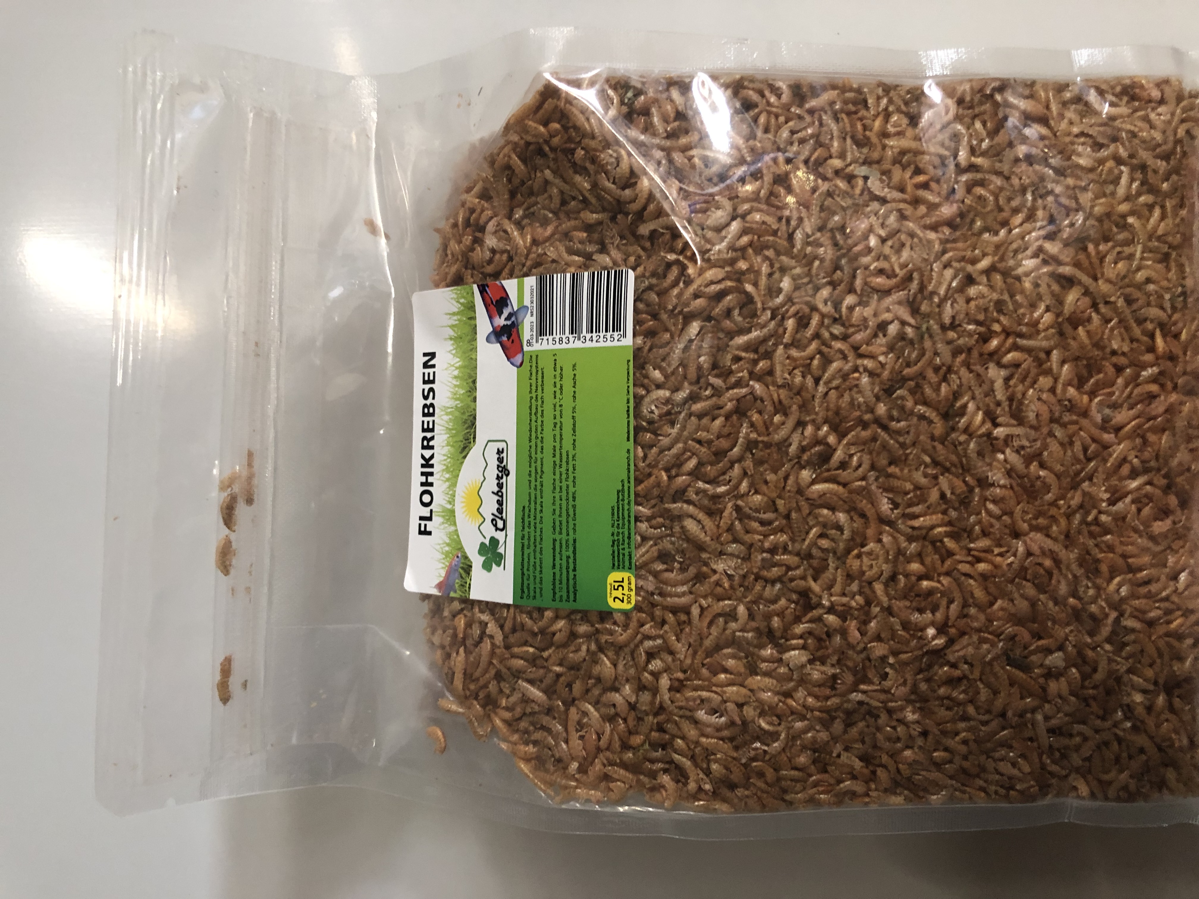Cleeberger Bachflohkrebse / Gammarus 2,5L/ 300g