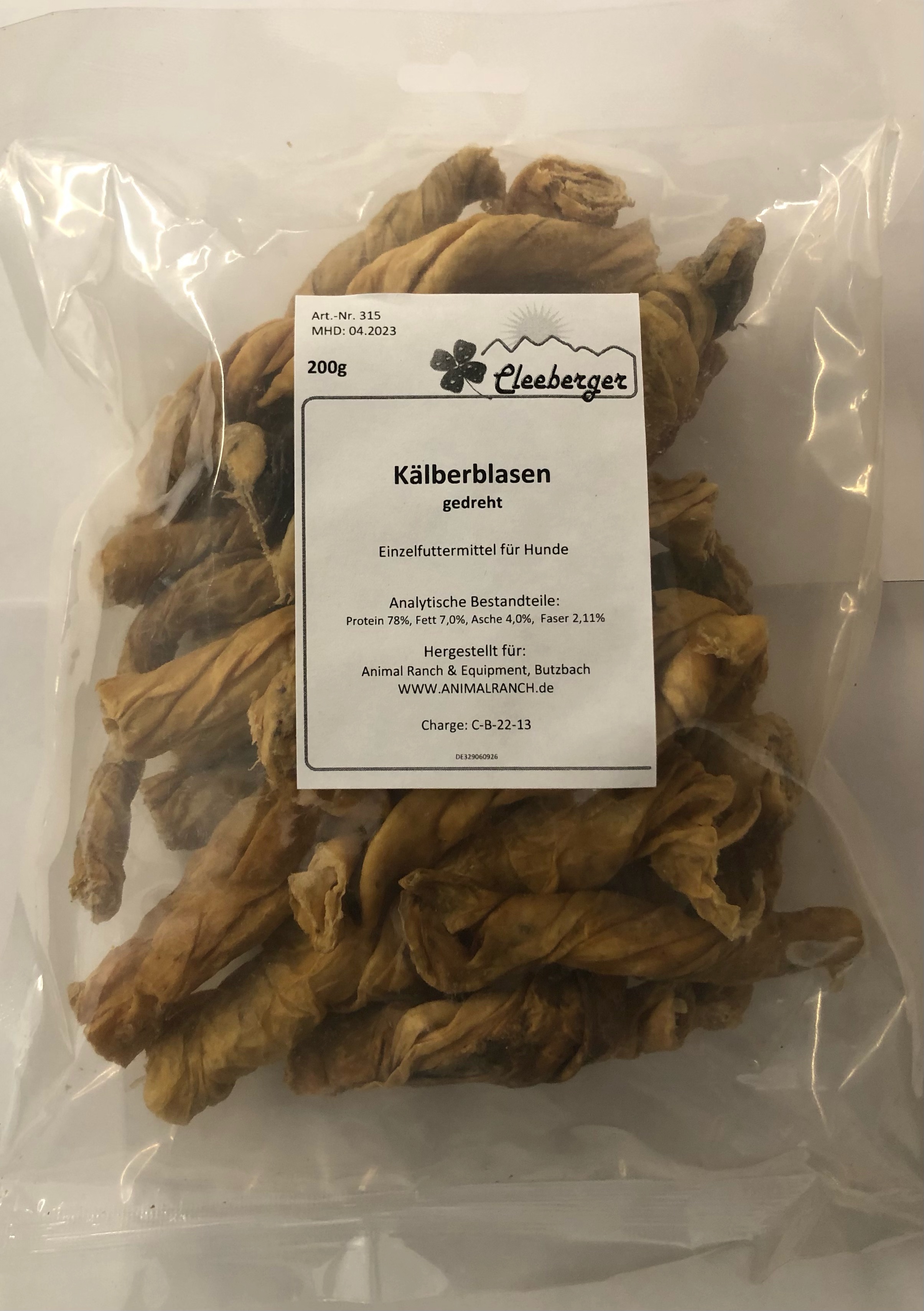 Cleeberger Kälberblasen gedreht 250g
