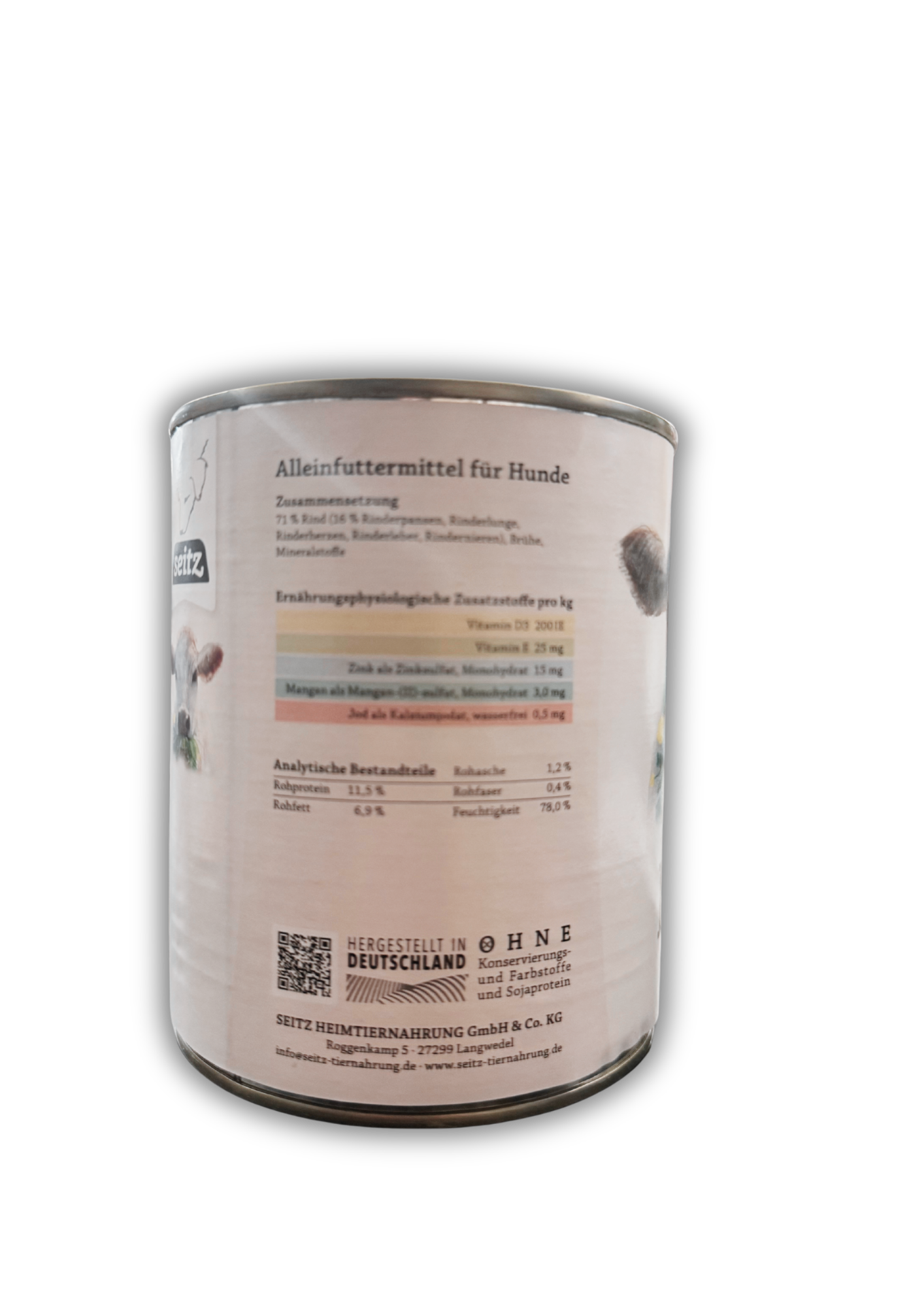 Seitz Rind mit Pansen 800g - 6er Pack