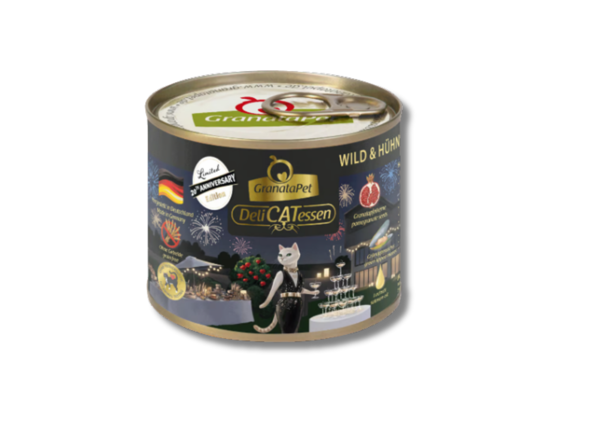 GranataPet DeliCatessen, Jubiläum 2025 Wild & Hühnerherzen 200g - 6er Pack