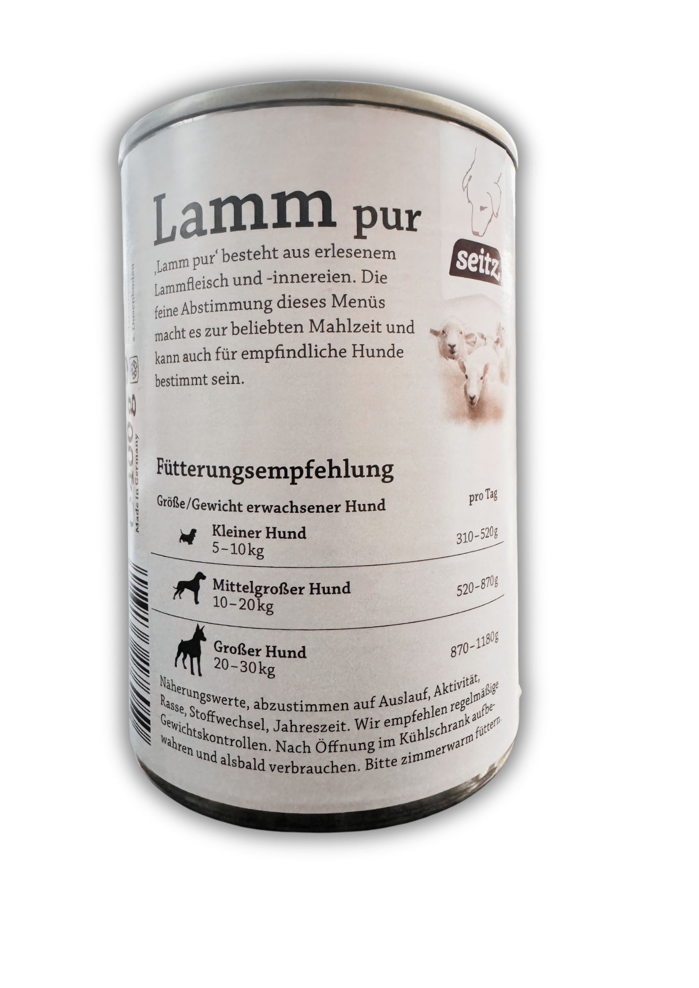 Seitz Lamm pur 400 g - 6er Pack