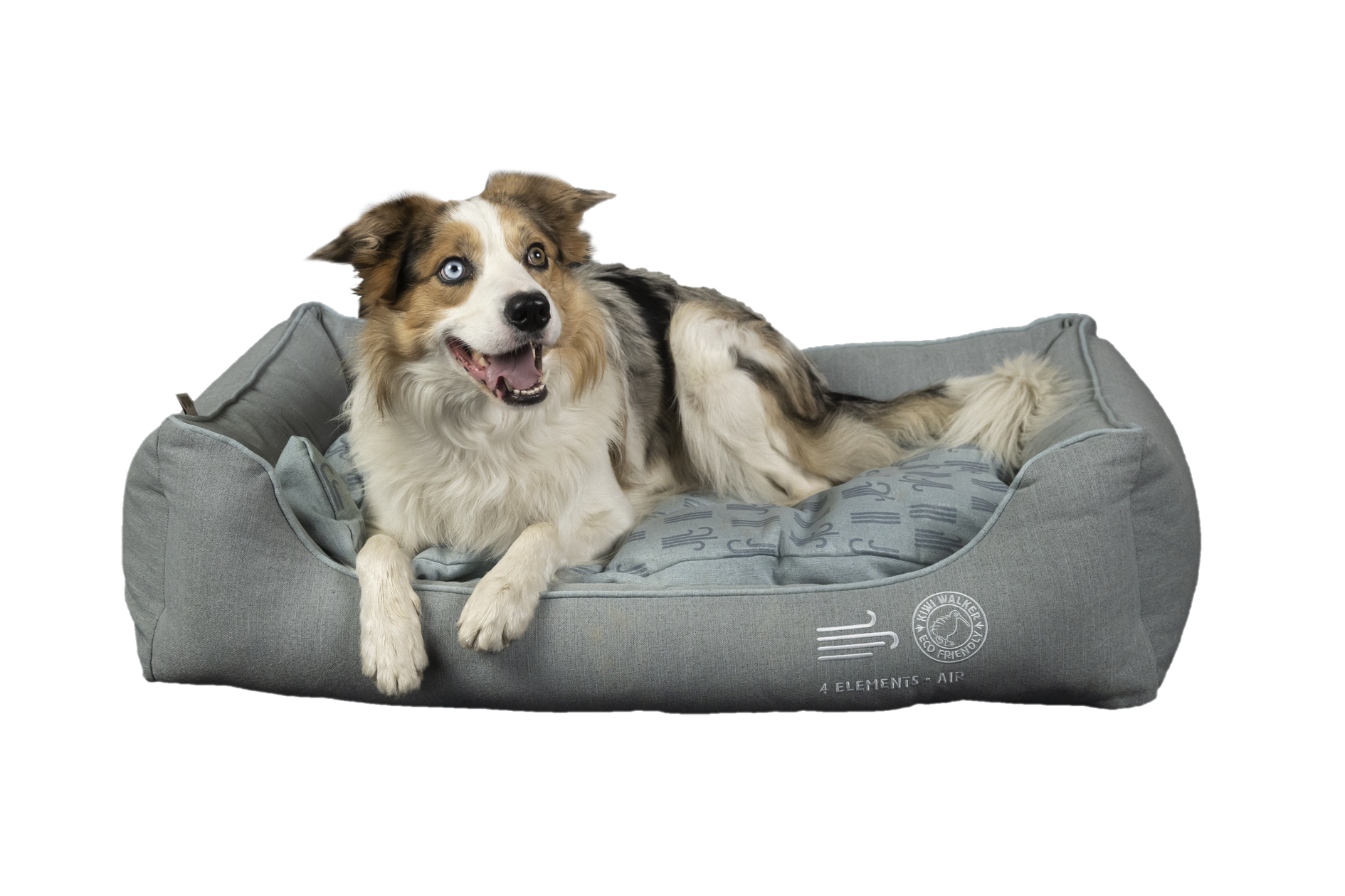 KIWI WALKER 4Elements Sofa-Hundebett Air Blue XL – 120 × 80 × 31 cm