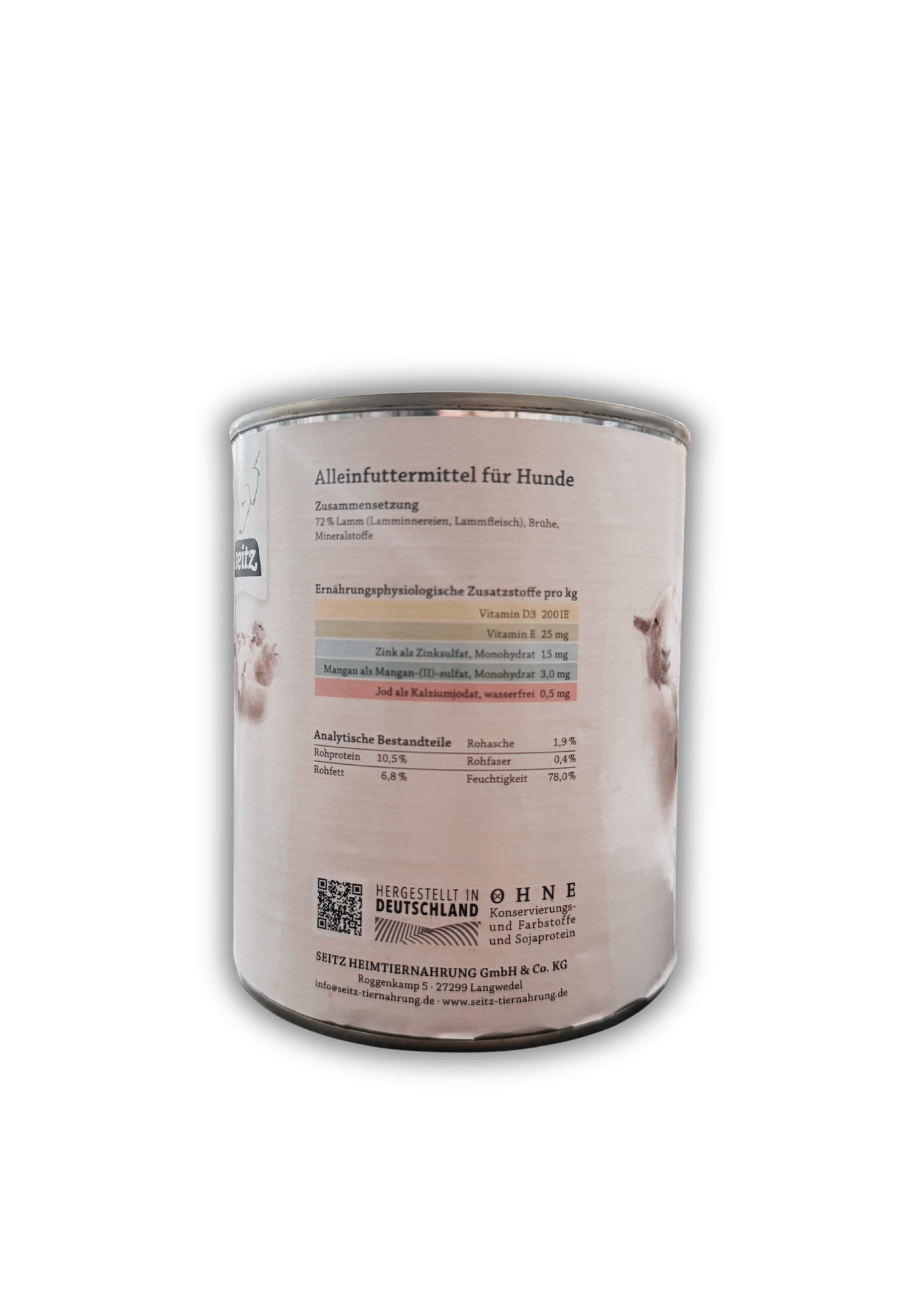 Seitz Lamm pur 400 g - 6er Pack