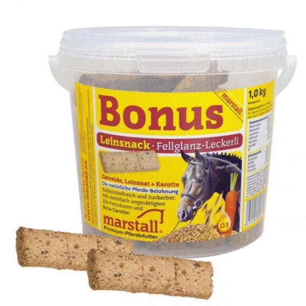 Marstall Bonus Leinsnack Leckerlie Pferd 750g