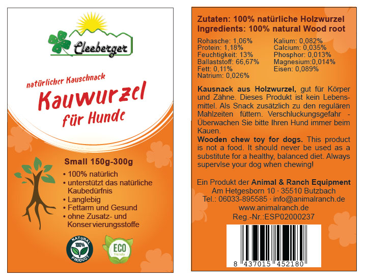 Cleeberger Kauwurzel für Hunde