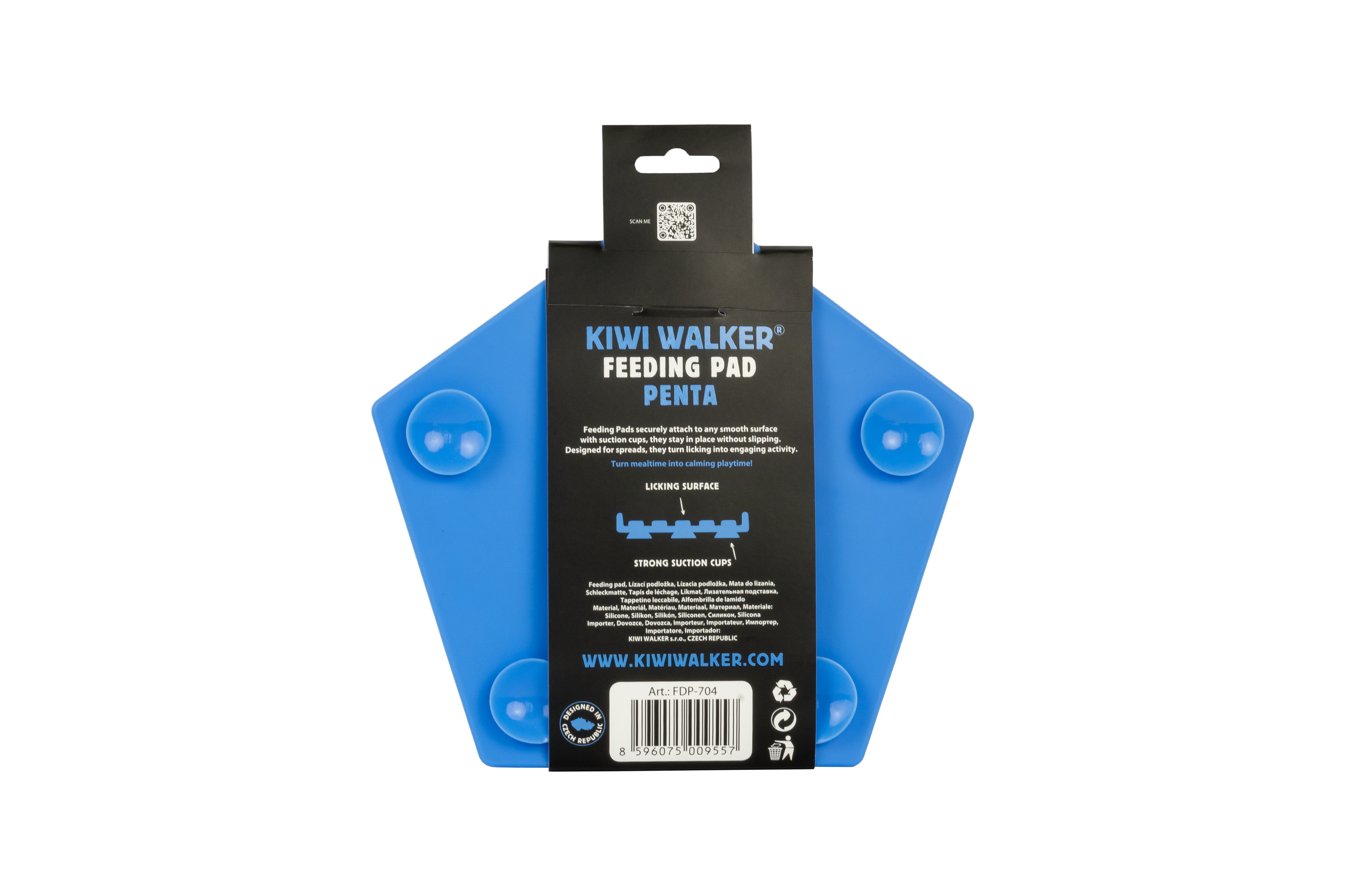 KIWI WALKER Feeding Pad Penta Maxi Blau – 23 × 22 cm