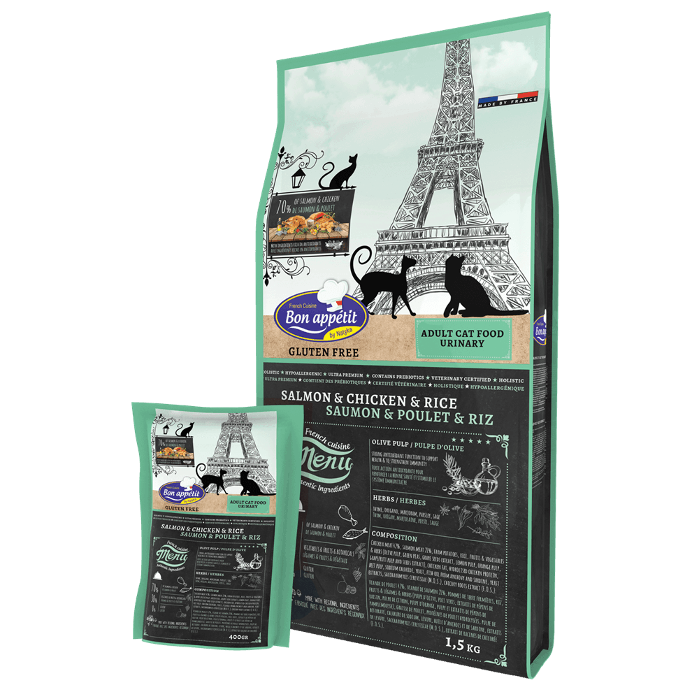 Bon Appetit - Adult Cat Urinary Salmon &Chicken &Rice 400g