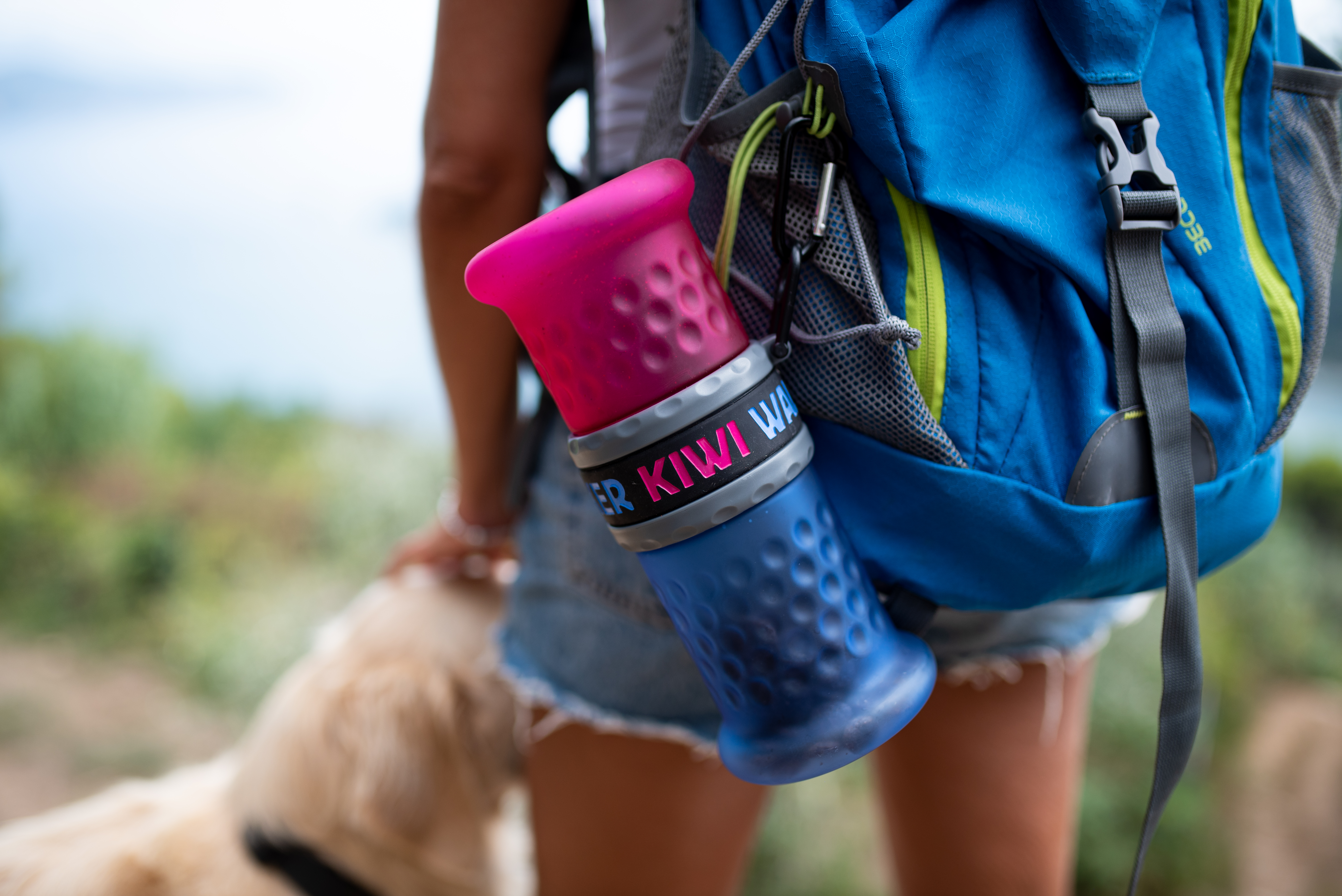 Kiwi-Walker, Travel Bottle 2in1, orange/grün